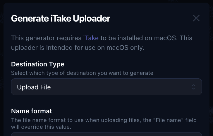 customize options