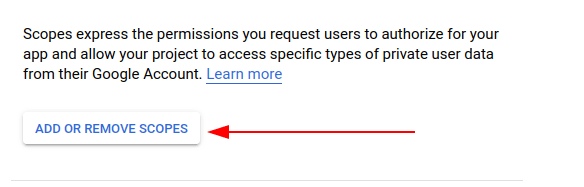 google oauth scopes