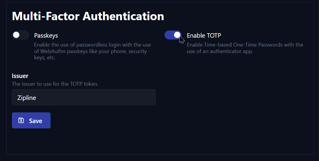Enable 2FA