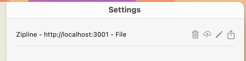 You should now see the upload in the list of uploaders. Additionally, you can click on the cloud icon to test the uploader. see uploader