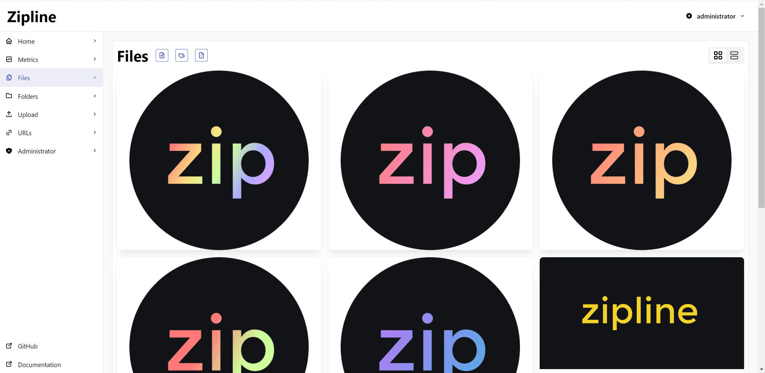 Gallery page screenshot