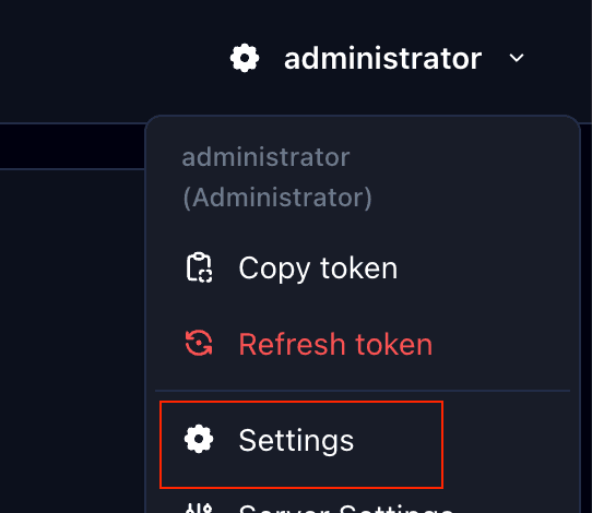 manage account