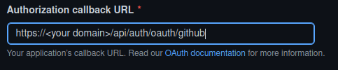 GitHub OAuth Redirect